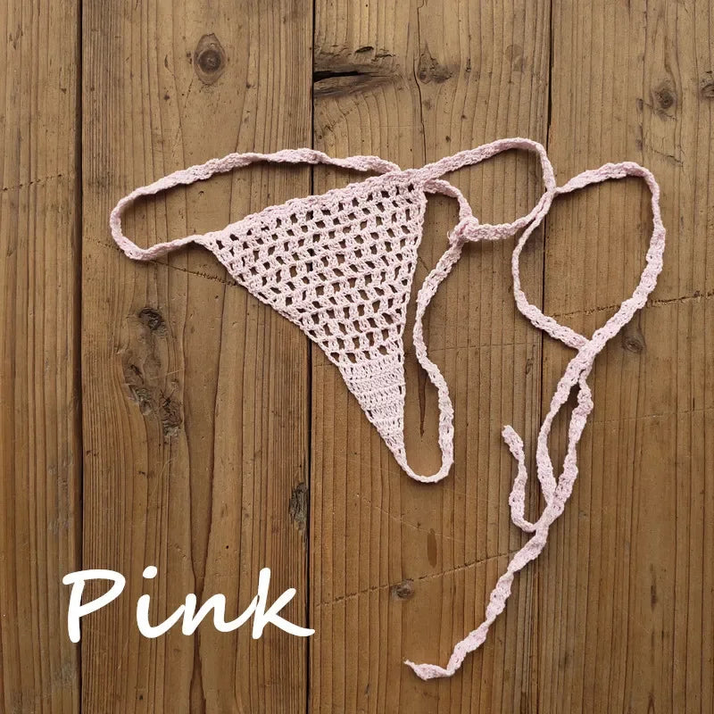 Mini Crochet Lace Thong Bikini | Perfect for Sunbathing & Swimming