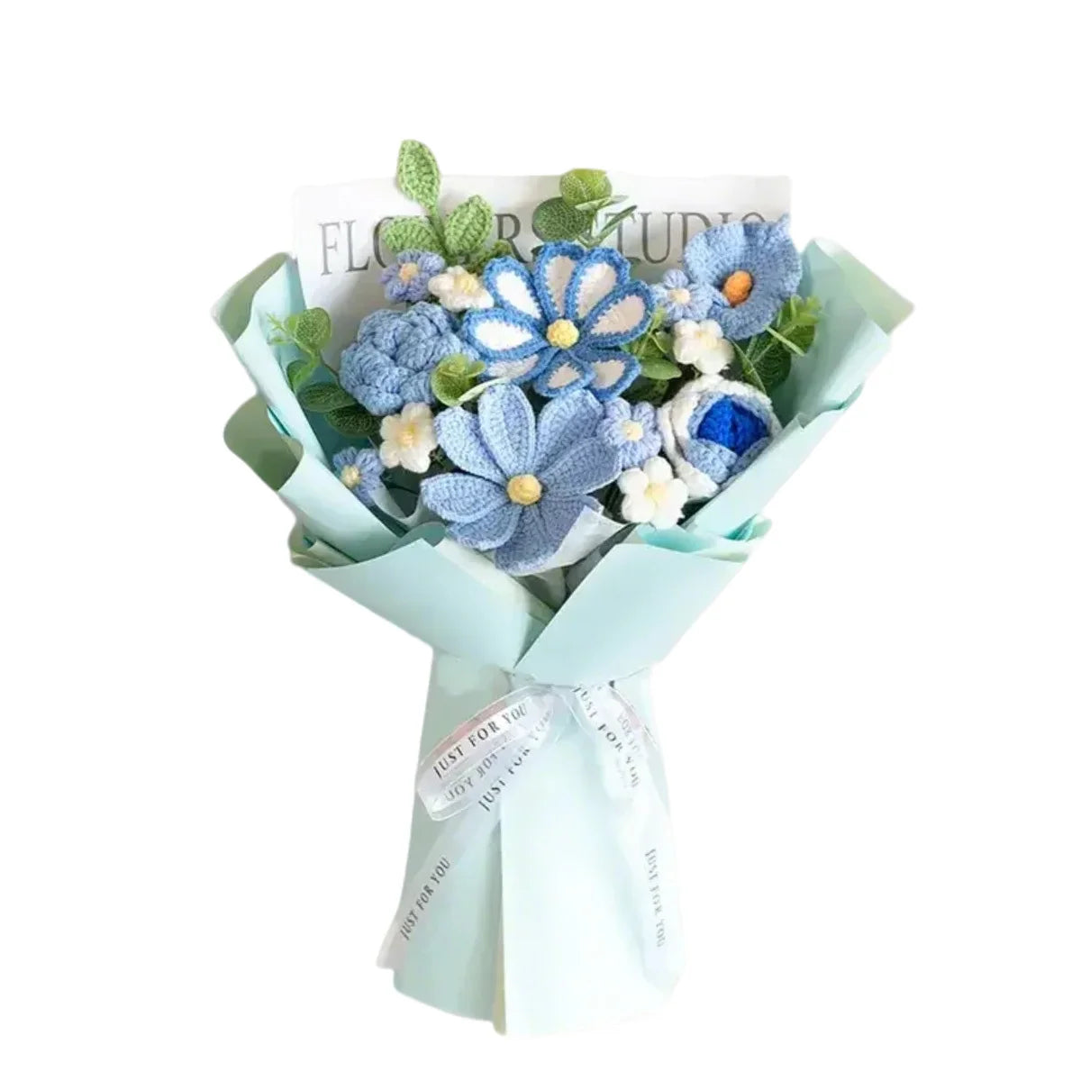 Completed Crochet Flowers Bouquet | Handmade Home Decoration