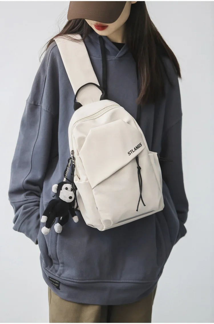 Unisex Korean Style Crossbody Bag | Lightweight & Portable