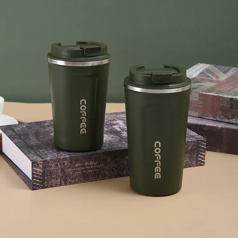 Stainless Steel Thermos Travel Mug | Leak-Proof & Insulated