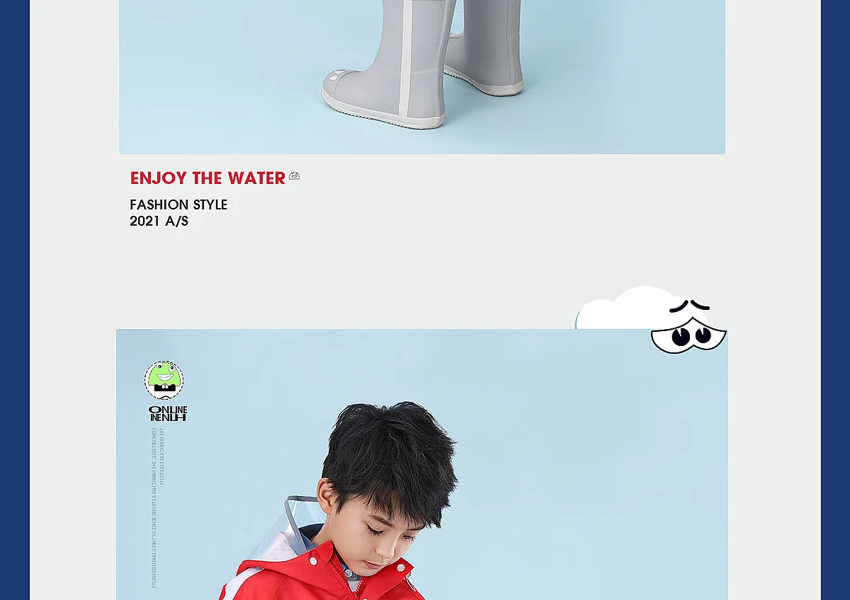 Children's Waterproof Raincoat with Schoolbag | Perfect for School Days
