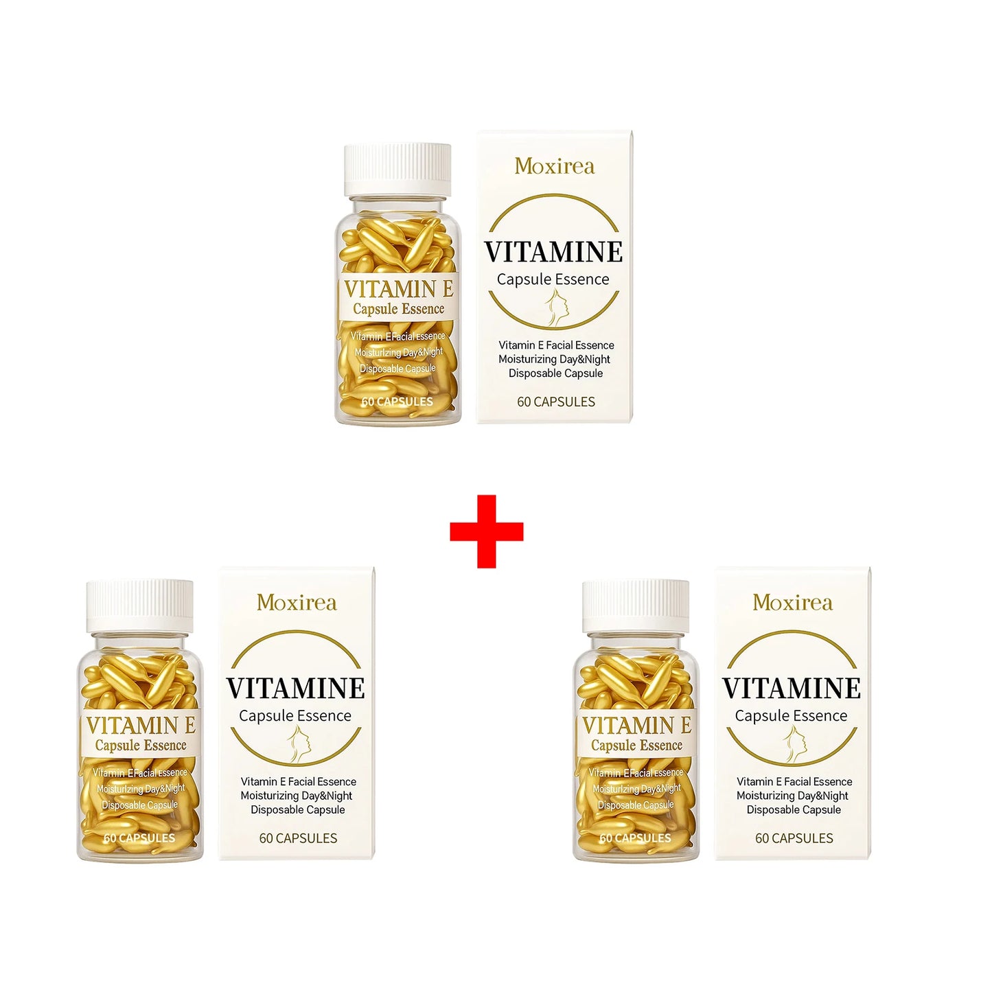Vitamin E Face Serum Capsules for Deep Hydration and Firming