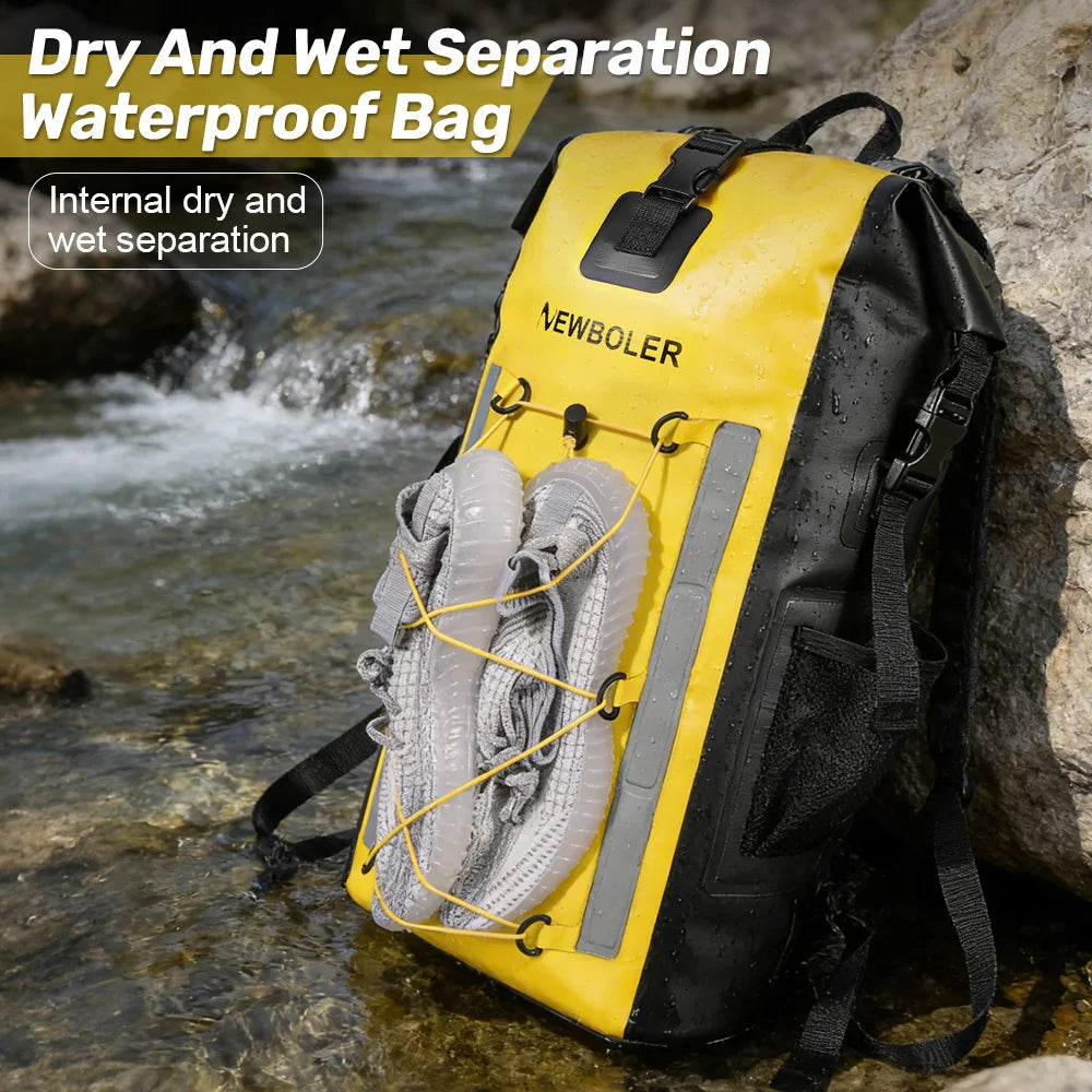 Waterproof Kayak Dry Bag | Large Swimming Backpack for Adventure