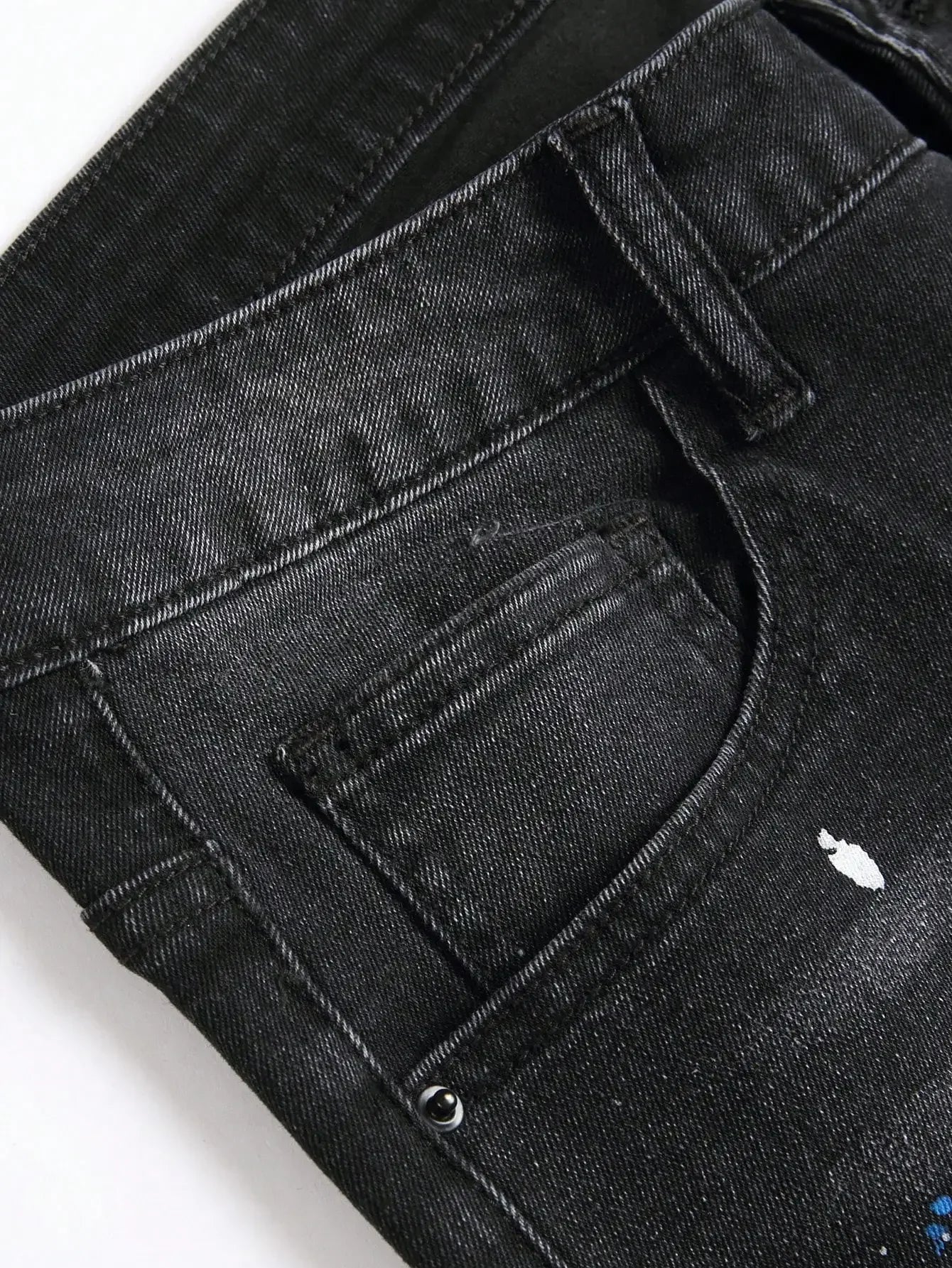 Men's Stretchy Slim Fit Ripped Denim Jeans | Casual Hip Hop Trousers