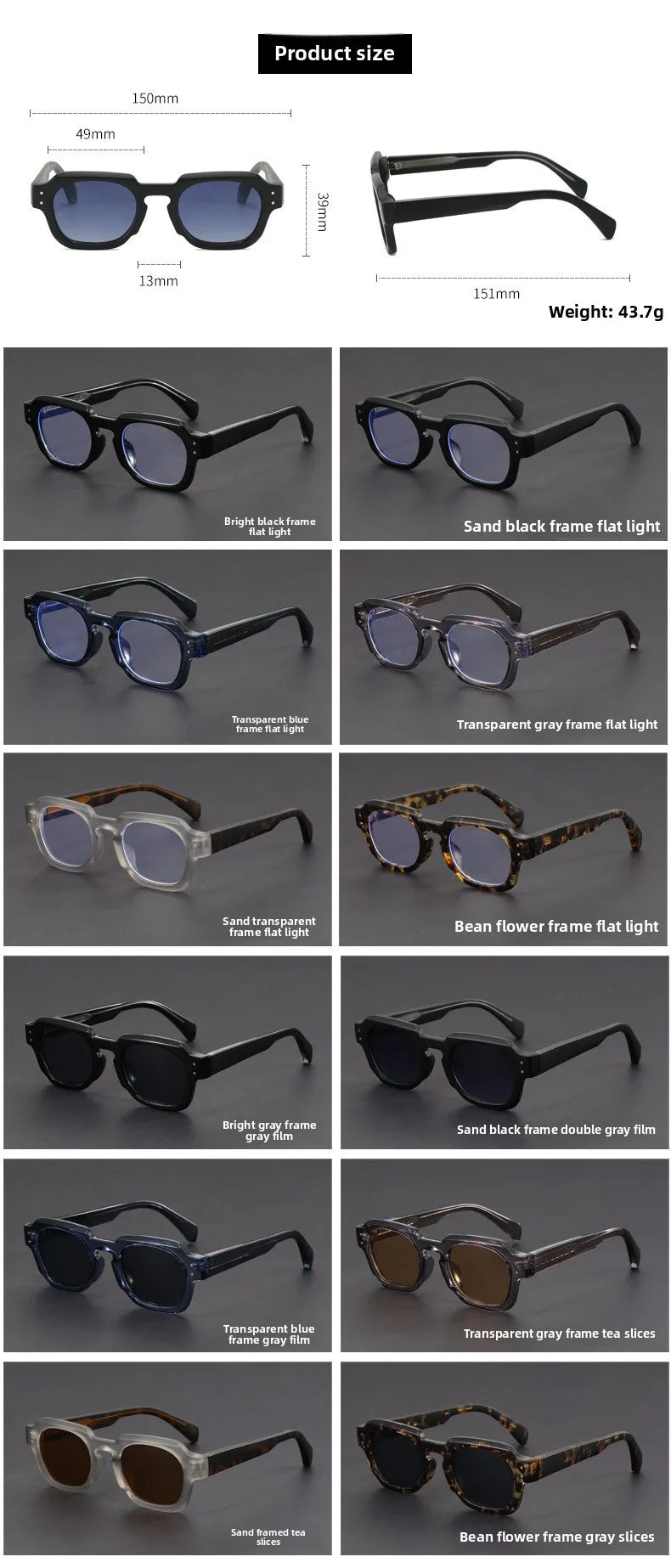 Men's Trendy Square Prescription Glasses | Photochromic UV Protection 2026