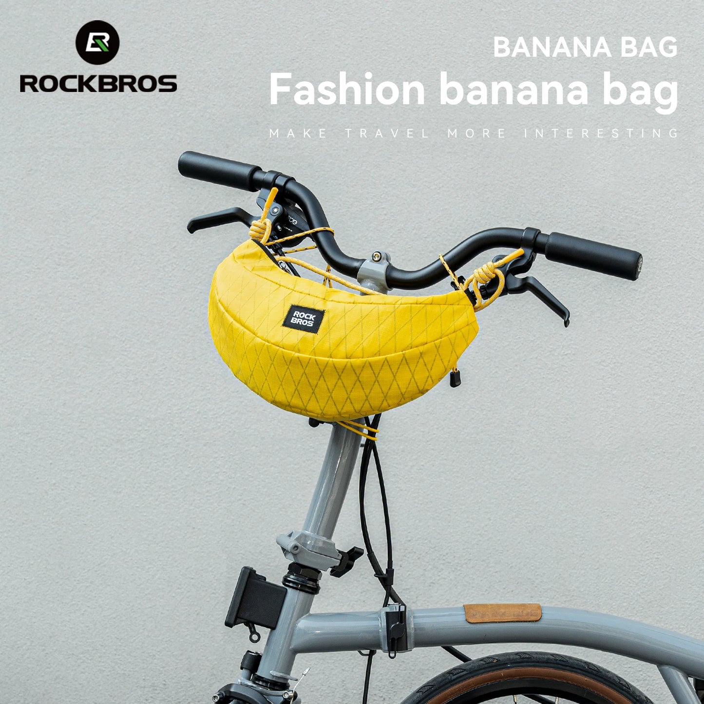 Outdoor Bicycle Bag | 1.8L Banana Shape Bike Bag with Strap