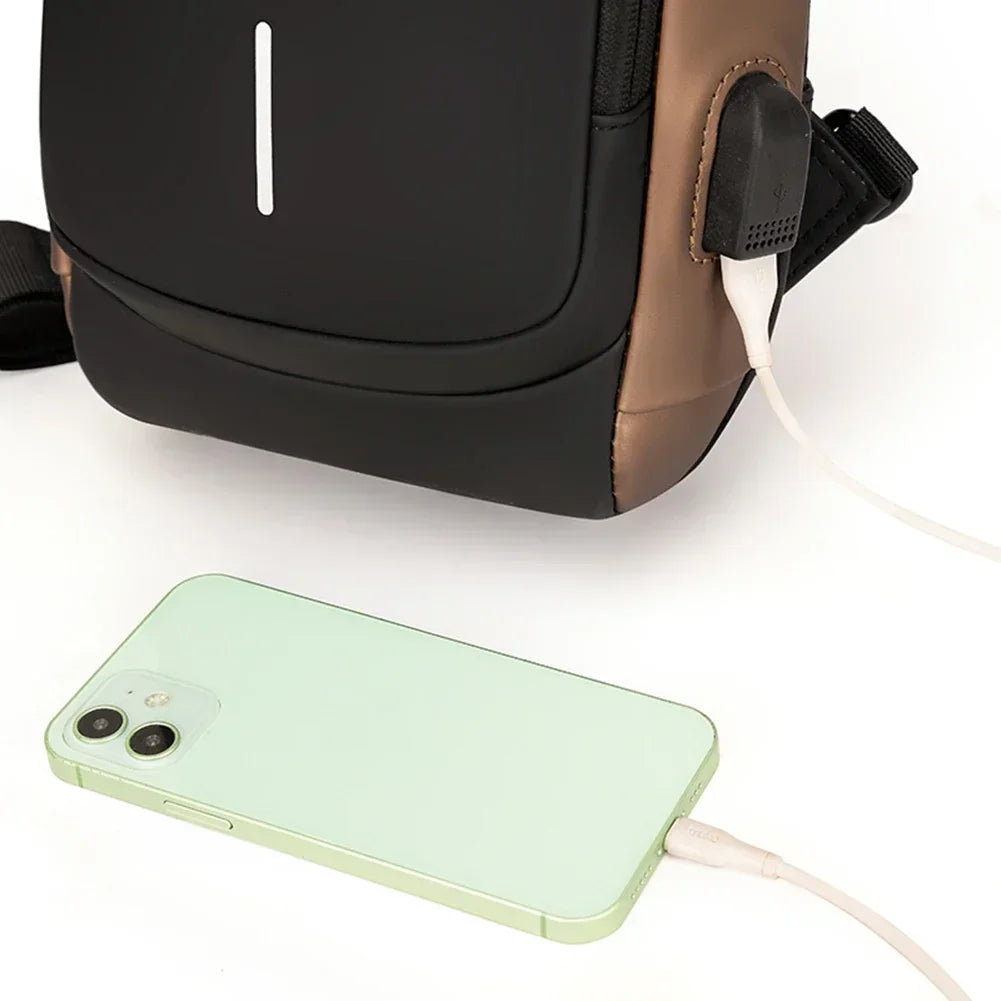 Multifunction Anti-theft USB Shoulder Bag | Stylish Crossbody Pack