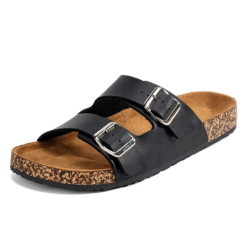 Comfortable Unisex Summer Cork Slippers for Outdoor Use