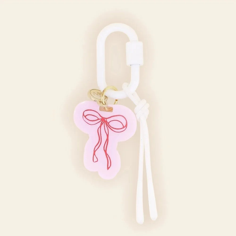 Retro Acrylic Charms Keyring | Cute Woven Pendant for Bags