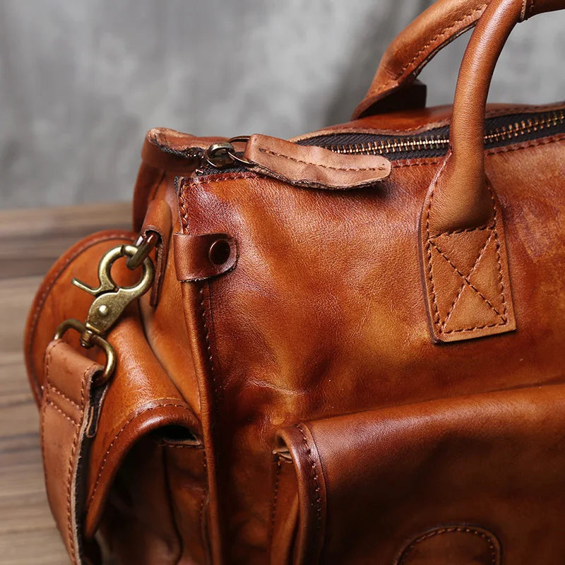 Vintage Handbag | Genuine Leather Crossbody Bag for Men
