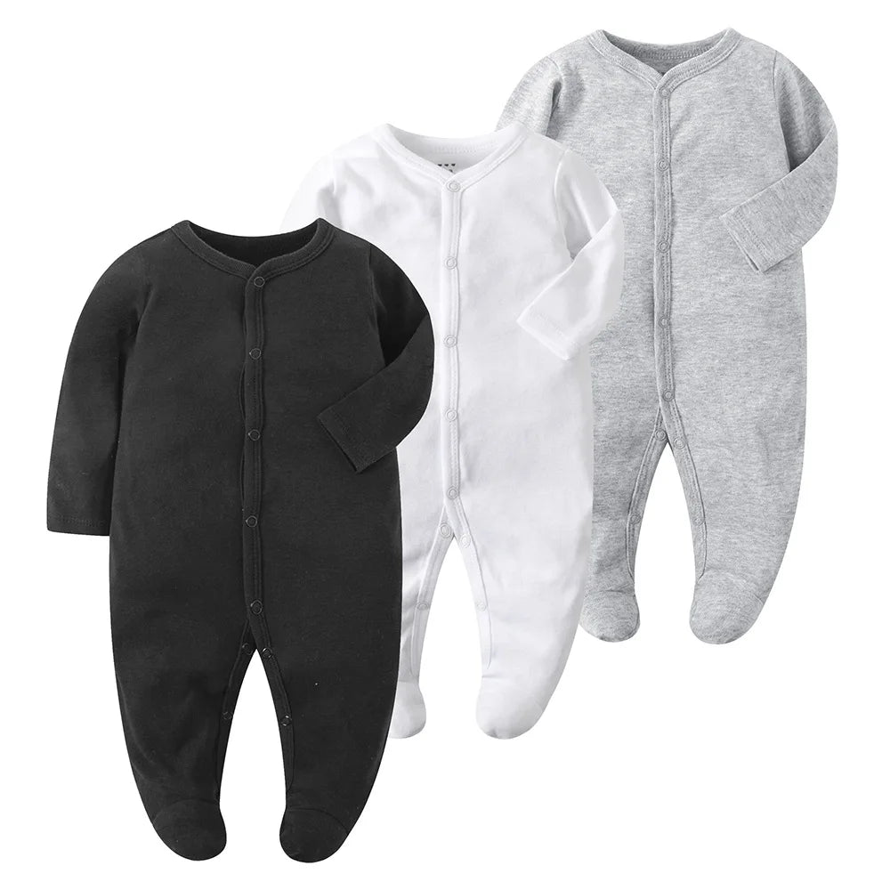 Unisex Baby Long Sleeve Cotton Bodysuit | Soft & Stylish Infant Clothing
