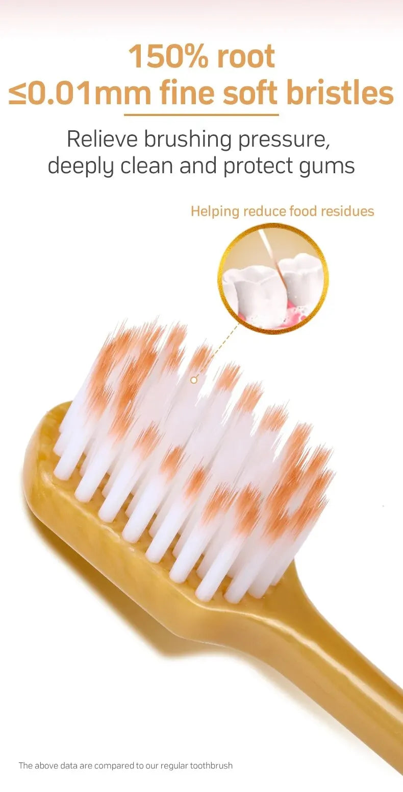 6PCS Soft Bristled Toothbrush Set | Gentle Gum Care & Whitening