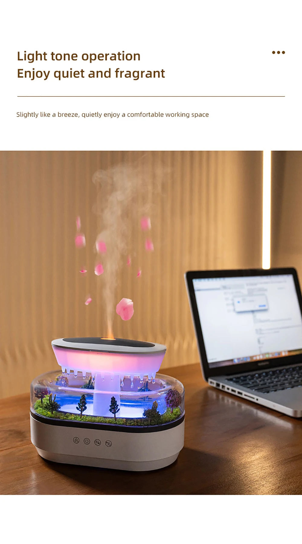 Essential Oils Humidifier and Aromatherapy Diffuser with Music