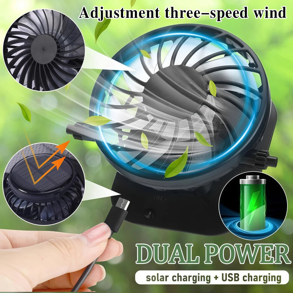 Solar Powered Baseball Cap with Fan | Sun Protection Hat