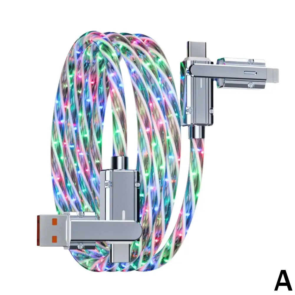 Multicolor Fast Charging LED USB Cable | 4 in 1 Type C Cable