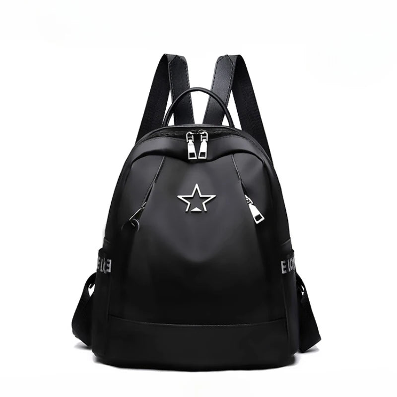 Large Capacity Women's Nylon Backpack | Stylish Casual Shoulder Bag