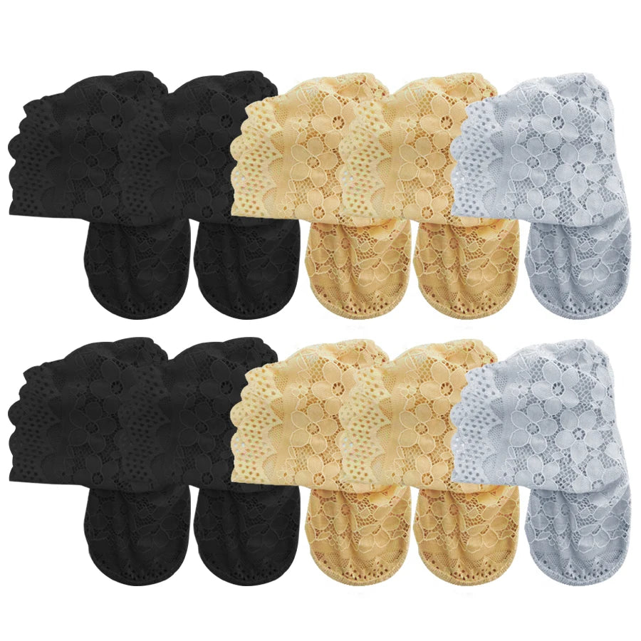 Women's Floral Lace Socks | Summer Thigh-High Sheer Comfort