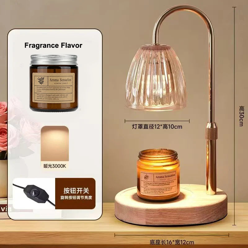 Aromatherapy Candle Heating Lamp | Romantic Dimmable Light