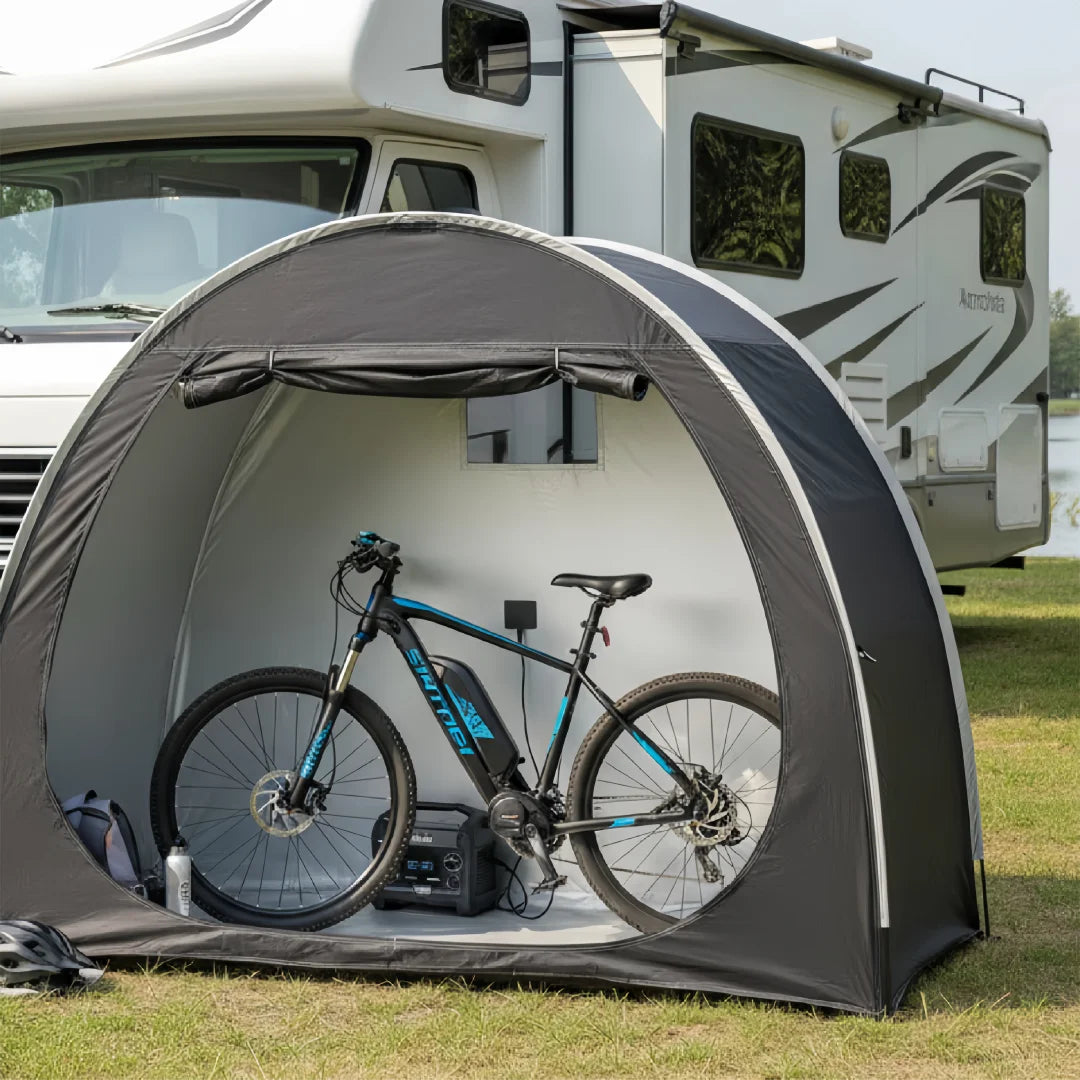 Portable Thickened Oxford Cloth Bike Shelter Tent for Outdoor Travel
