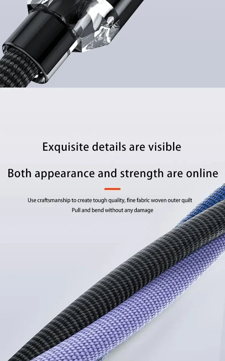 120W USB A to Type C Fast Charging Cable with LED Display