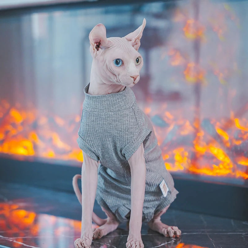 Soft All Season Pajamas for Sphynx Cats | Comfortable Cat Vest