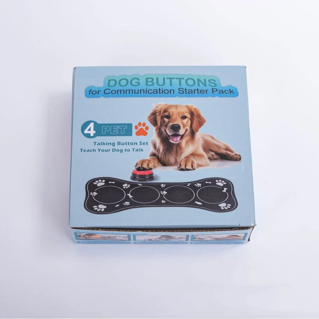 4PCS Pet Communication Buttons | Voice Recording Training Toys