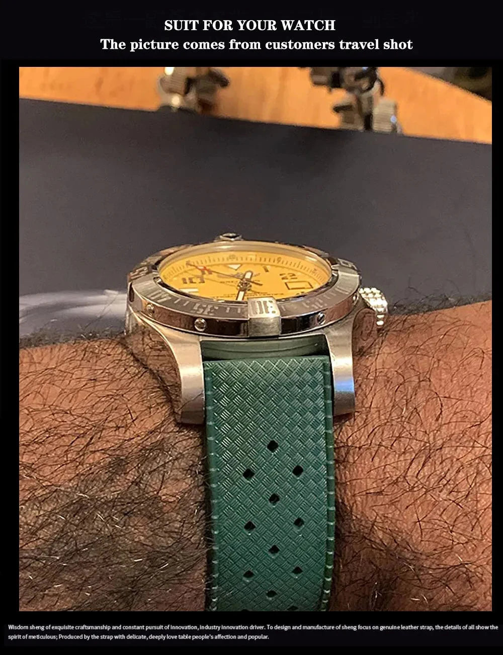 Tropical Silicone Watch Band | Quick Release Rubber Strap