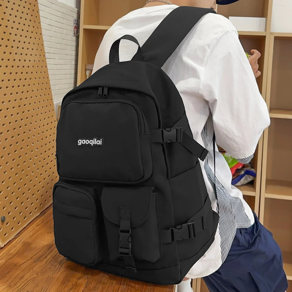 Stylish Versatile Solid Color Backpack for Work & Travel