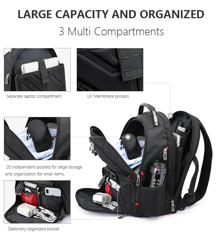 Durable Multifunctional Laptop Backpack | Water Resistant Travel Bag