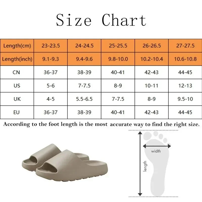 Men's & Women's Thick Soled EVA Summer Slippers | Fashion Slides