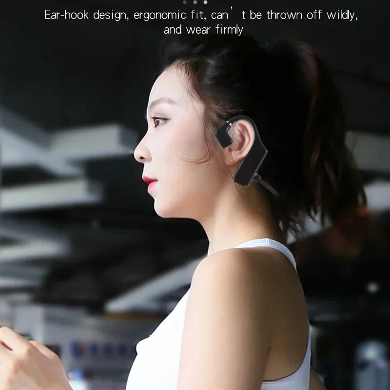 Waterproof Wireless Neckband Headphones | Bone Conduction Bluetooth Earphones