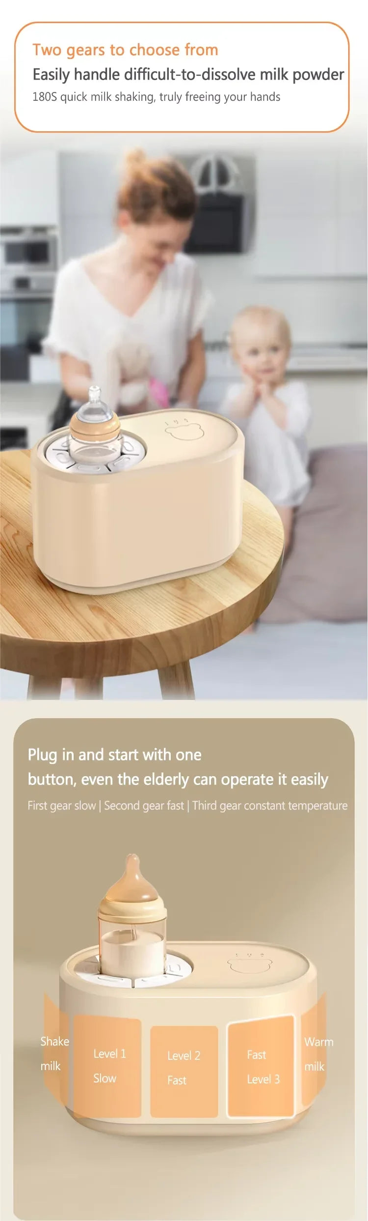 USB Smart Electric Milk Powder Mixer | Effortless Formula Maker