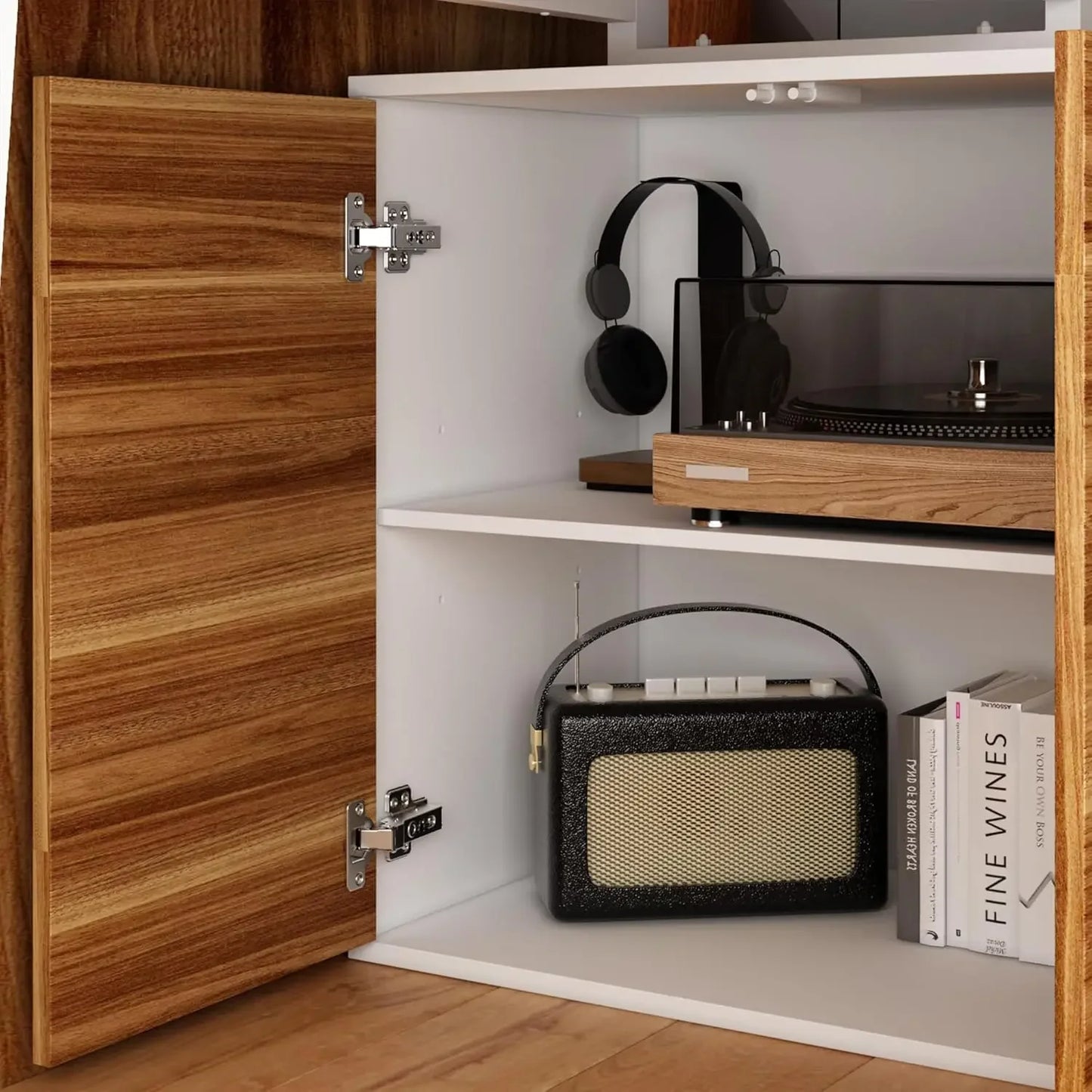 L-Shaped Home Office Computer Desk with Drawers & Shelves