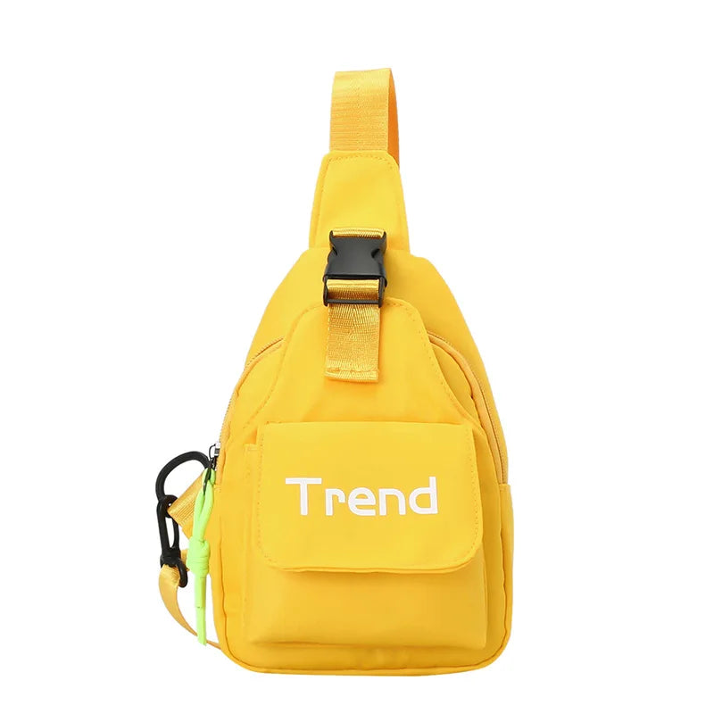 Cute Solid Color Children's Shoulder Bag | Stylish Kids Fanny Pack