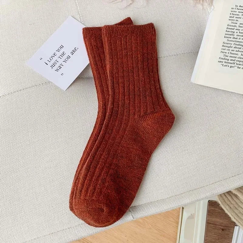 Cozy Thermal Crew Socks for Women | Luxurious Cashmere & Wool