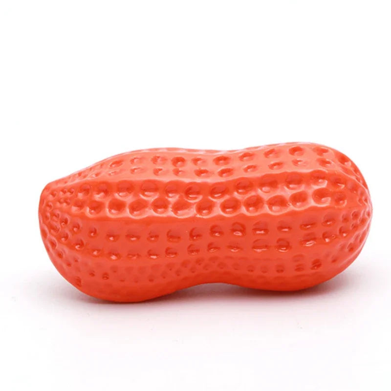 Interactive Dog Chewing Toy | Peanut Shaped Squeaker for Teeth Care