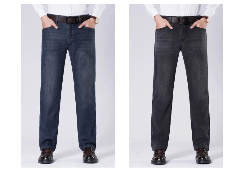 Men's Winter Jeans | Thick Plush Velvet Denim Pants for Comfort