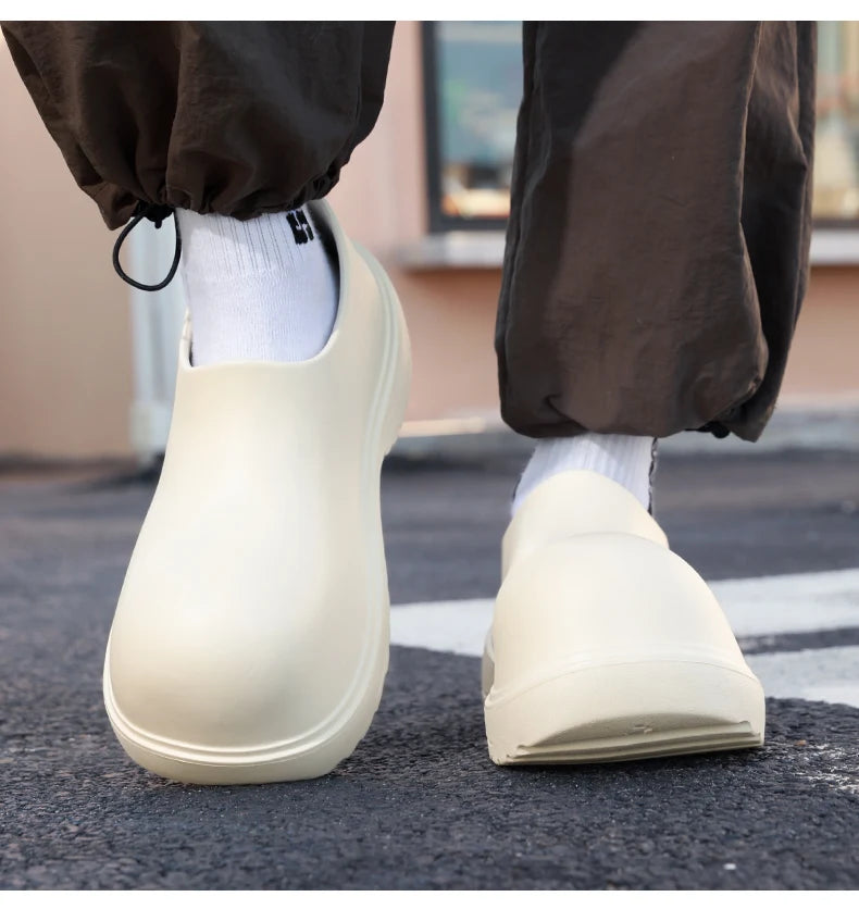 Lightweight Slip-On Chef Shoes for Men & Women | Casual Rain Shoes