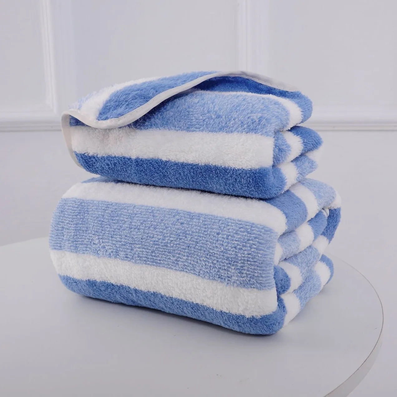 Soft Striped Towel Set | Quick Drying & Absorbent Towels