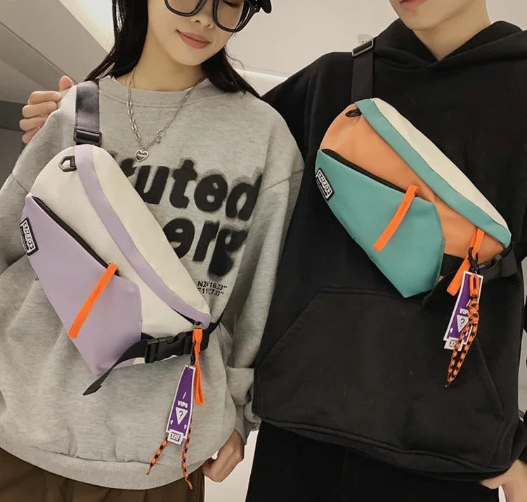 Unisex Nylon Chest Rig Bag | Stylish Multi-functional Fanny Pack
