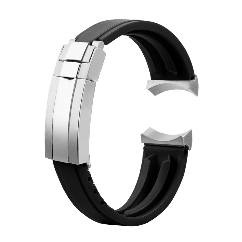 Soft Rubber Watch Strap | Quick Release Diver Band for All Watches