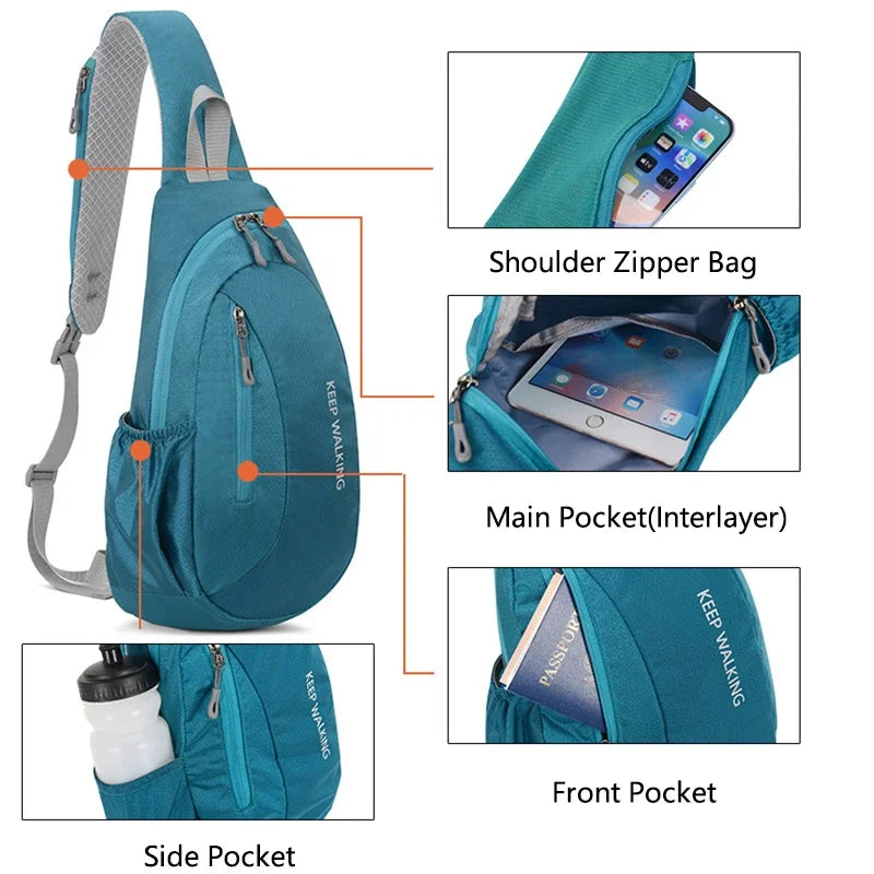 Outdoor Waterproof Running Crossbody Bag | Perfect for Hiking & Cycling