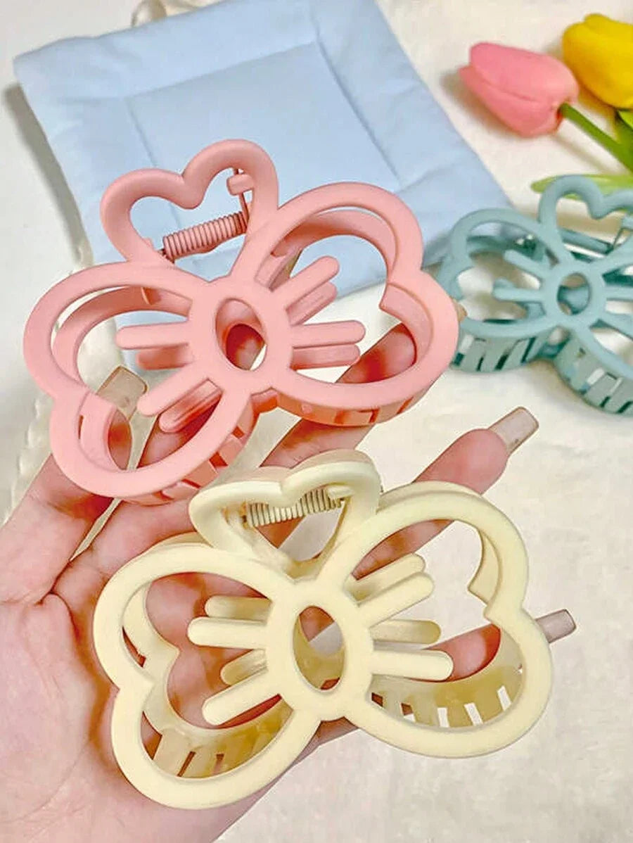 Candy Color Cat Bow Hair Clip | Stylish Hair Claw for Girls