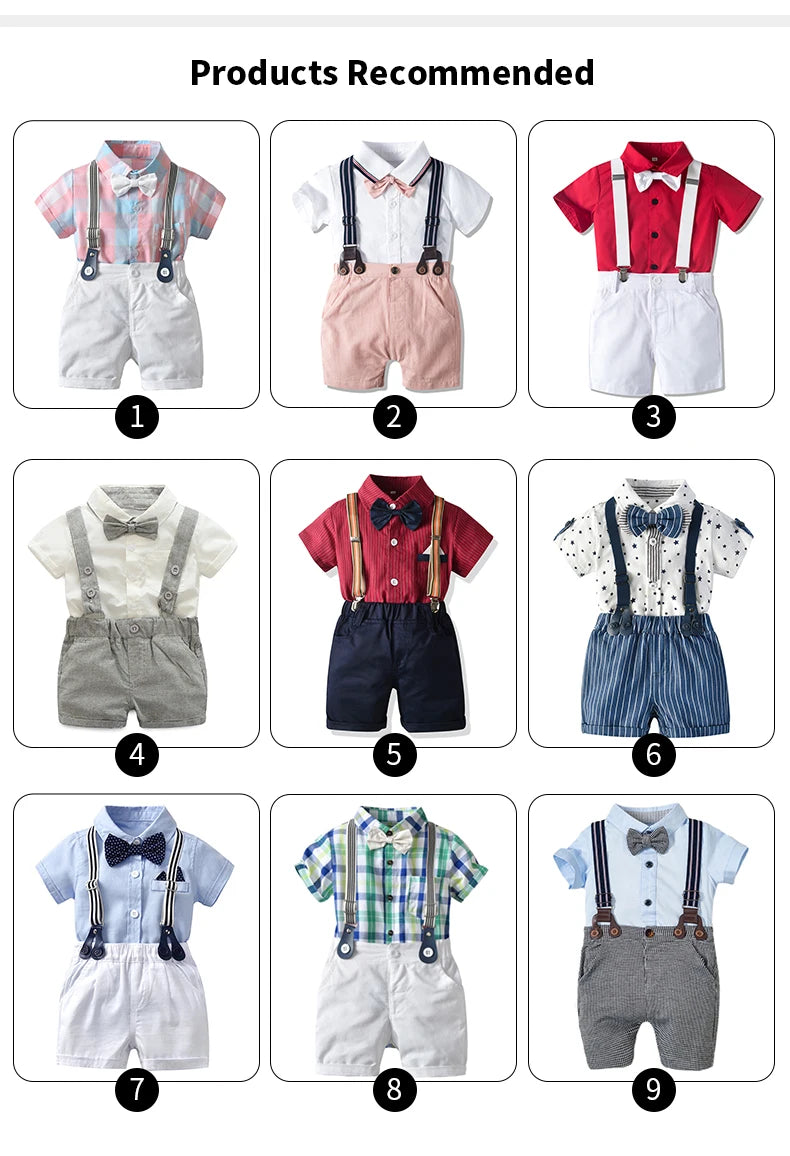 Cotton Birthday Clothes Suit | Stylish Toddler Boy Sets