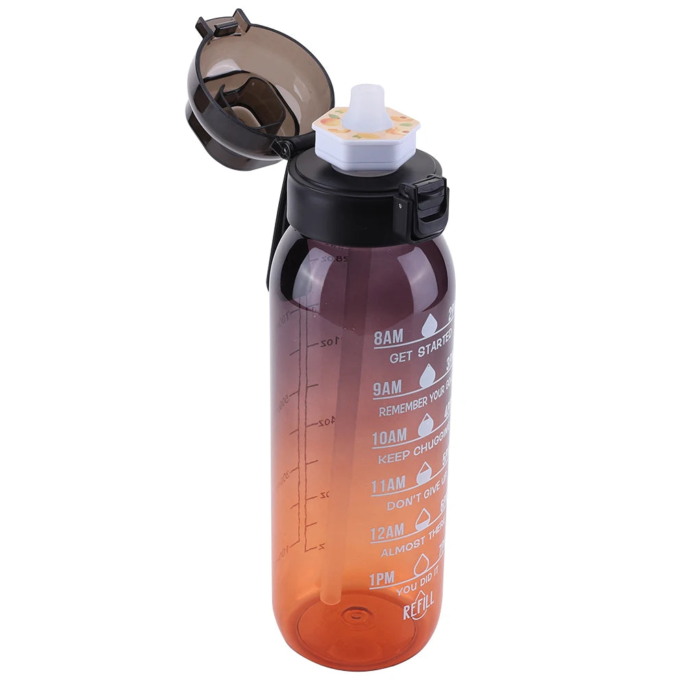 1000ml Air Flavored Water Bottle Scent Up Water Cup Sports Water Bottle For Outdoor Fitness Fashion Water Cup With Flavor Pods