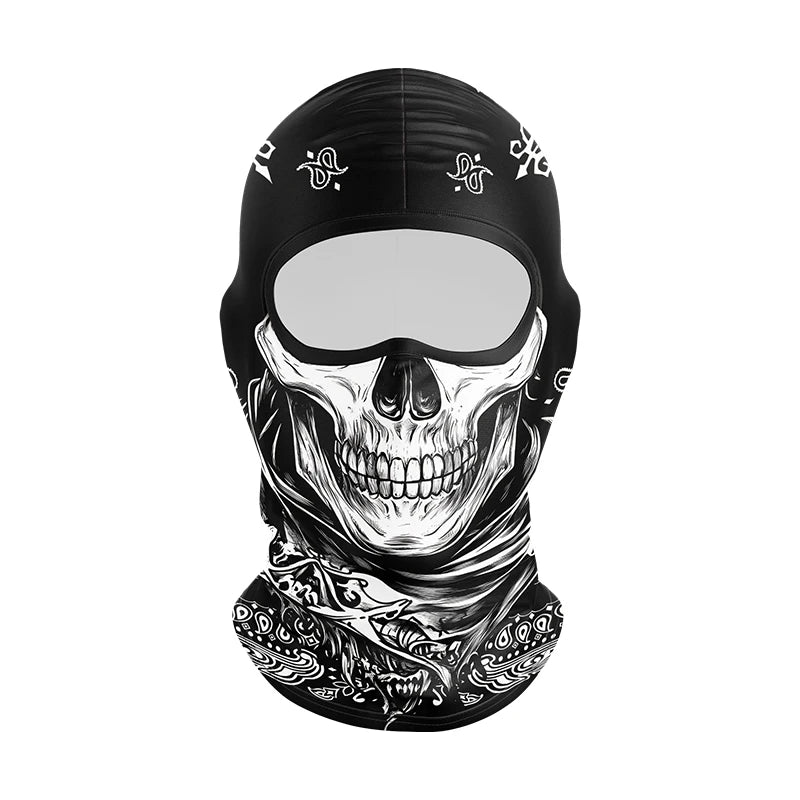 Men's Skull Full Face Mask | Cooling Balaclava for Summer Riding
