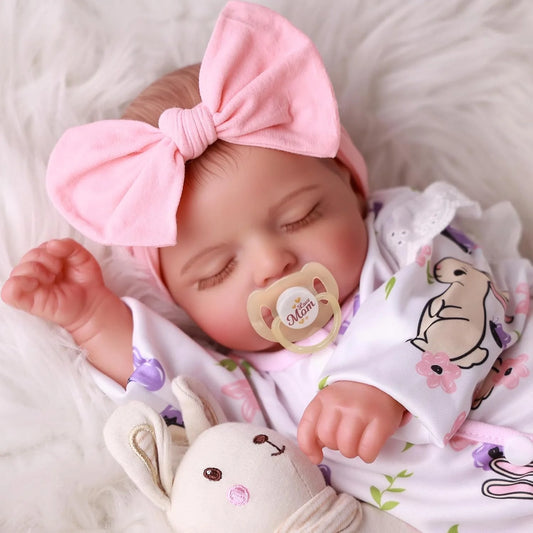 18-Inch Realistic Newborn Baby Reborn Doll with Accessories