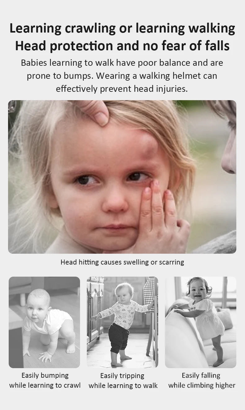 Cute Ladybug Baby Helmet | Safe Anti-Shock Headgear for Infants