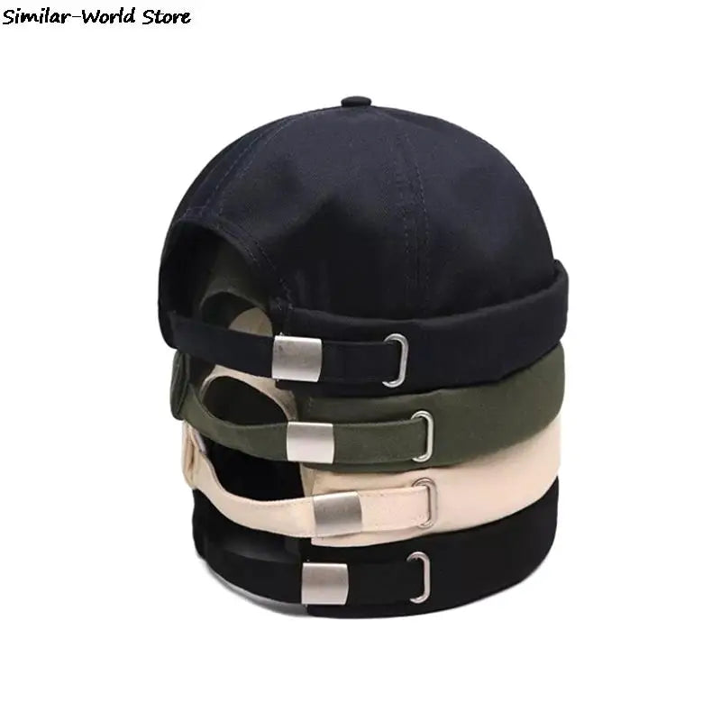 Unisex Vintage Dome Brimless Beanie | Trendy Winter Docker Hat