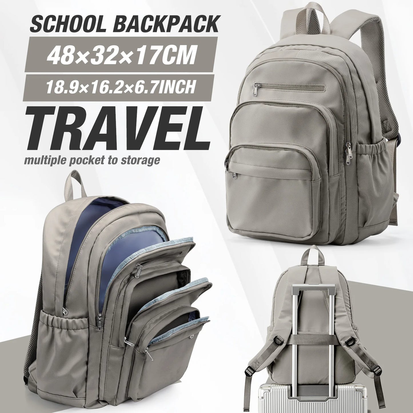 Lightweight Women's Large Capacity Travel Backpack for Every Occasion